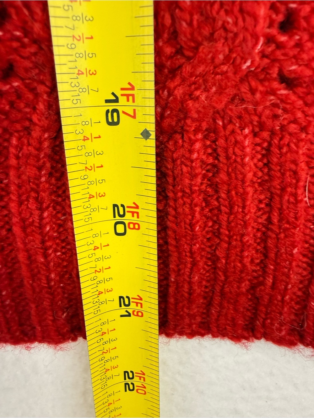 American Eagle Outfitters Red Cable Knit V-Neck Button Cardigan - Picture 6 of 6